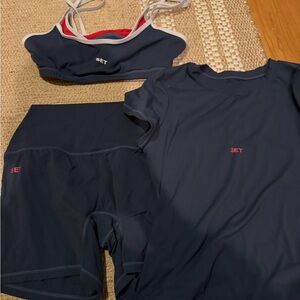 SET Active Navy Bike Shorts and Top Set